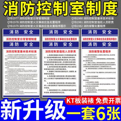 消防安全生产管理规章制度牌框上墙全套贴纸工厂仓库车间公司企业