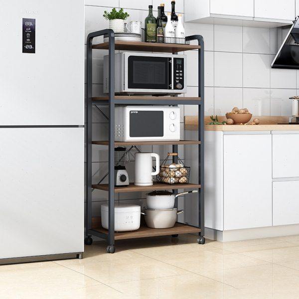 厨房置物架滚轮落地多层杂物架家用货架烤箱微波炉整理收纳储物架,厨房/烹饪用具,微波炉置物架,淘宝优惠券,粉丝福利购,淘宝优惠卷