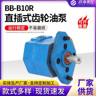 厂家供应BB-B10R直插式齿轮油泵 机械用直插式带耳朵摆线齿轮油泵