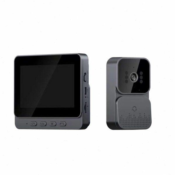 M10可视门铃4.3寸家用智能生活2.4G無綫視頻雙向對講門鈴監控