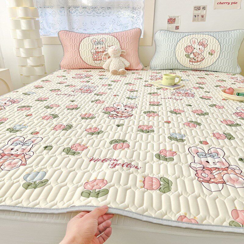 A类母婴级凉席三件套 夏季乳胶冰丝席床单宿舍单人空调席子可水洗