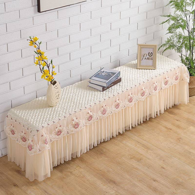 电视柜桌布布艺蕾丝防尘罩套长方形客厅家用长条盖布茶几组合套装