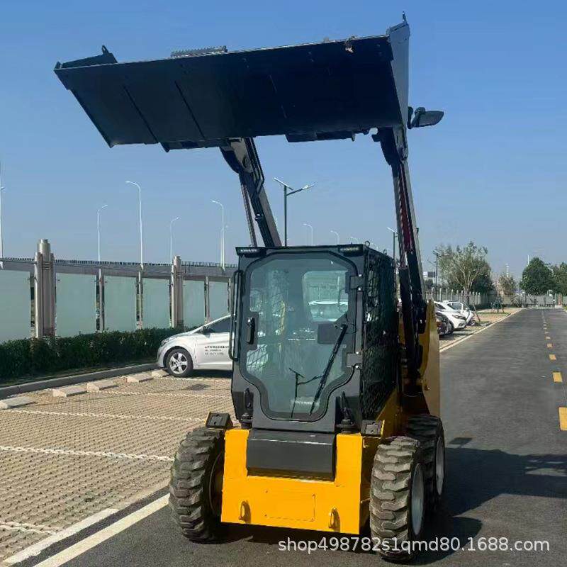 多功能小型滑移装载机原地转向狭小空间作业工程农用微型小铲车