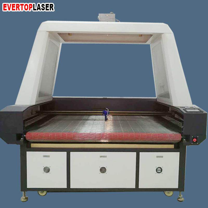 自动送料泳衣球衣巡图激光切割机数码印花布料全景摄像定位镭射机