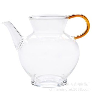 耐热透明玻璃公道杯绿茶专用泡茶壶家用壶嘴带过滤分茶器茶具套装