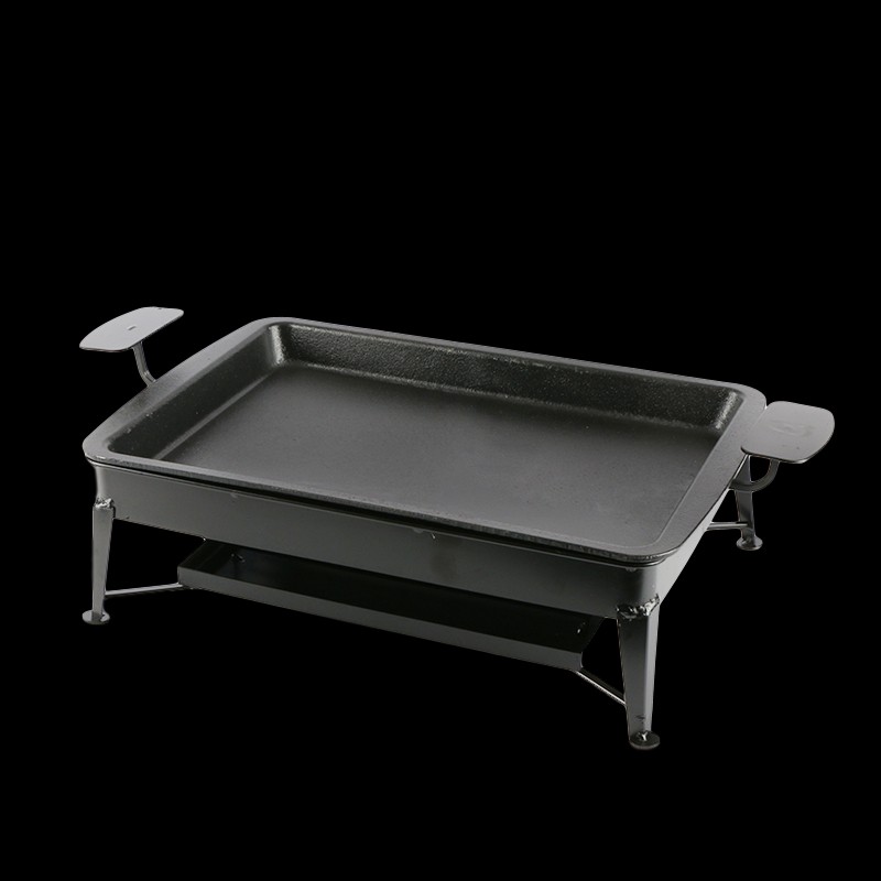 加厚铸铁鸳鸯烤鱼炉商用炭烧炉家用木炭烧烤炉餐厅两味碳烤鱼盘