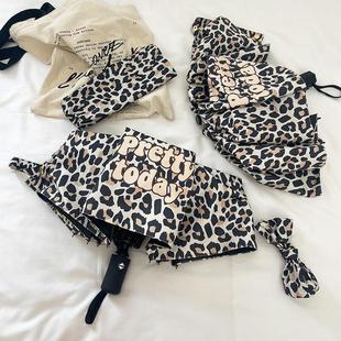 雨伞太阳伞防晒折叠全自动轻巧便携小简约复古女黑胶防紫外线遮阳