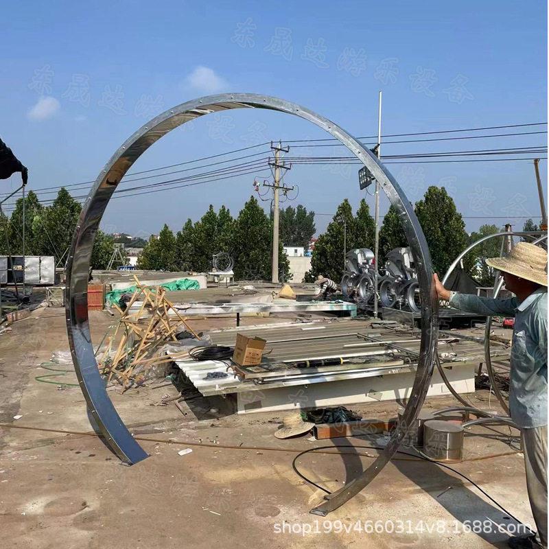 钢锈大区型水雾不门户zjp20220外景商场婚礼摄影基地造雾雾化美陈