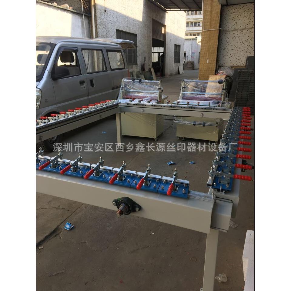 厂XCY-120*家网直销机械式单夹子拉网气动绷机机手动拉网机张网机