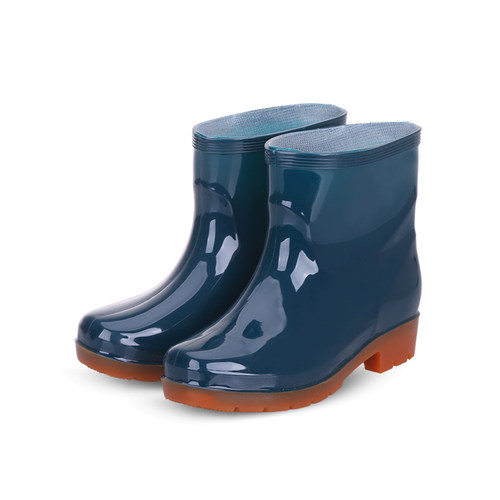 中筒高筒雨鞋女士劳保低帮套鞋水靴男防滑女雨靴防水鞋保暖胶鞋