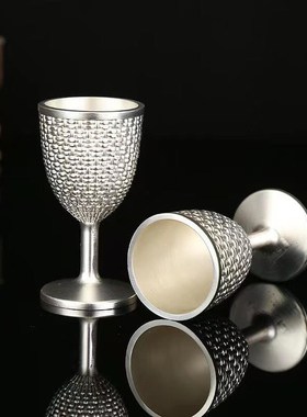 银酒具六件套酒壶欧式金属高脚杯个性福袋分酒器白酒杯