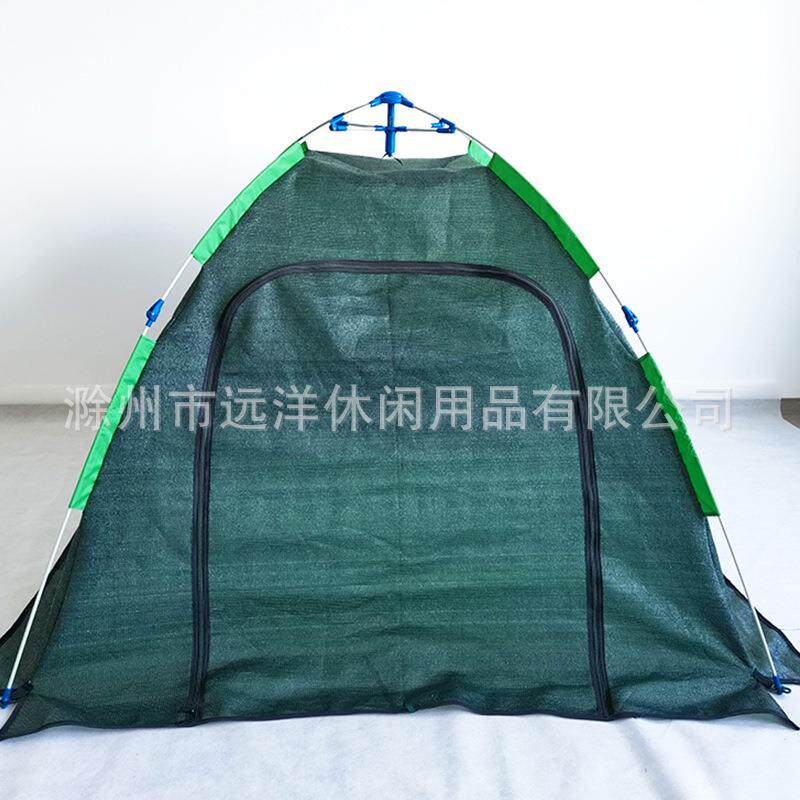 跨境绿色植物蔬菜遮阳网带门架子菜园里保护拉链盆栽防护遮阳防护