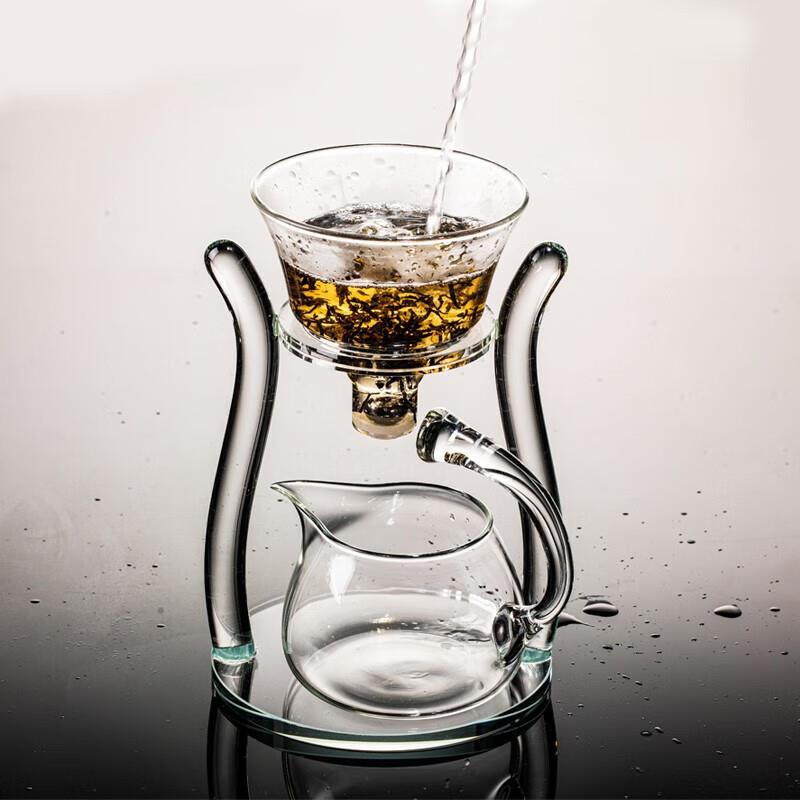 轻奢透明玻璃泡茶吸磁茶壶杯半全自动感应冲茶壶懒人泡茶神器套装