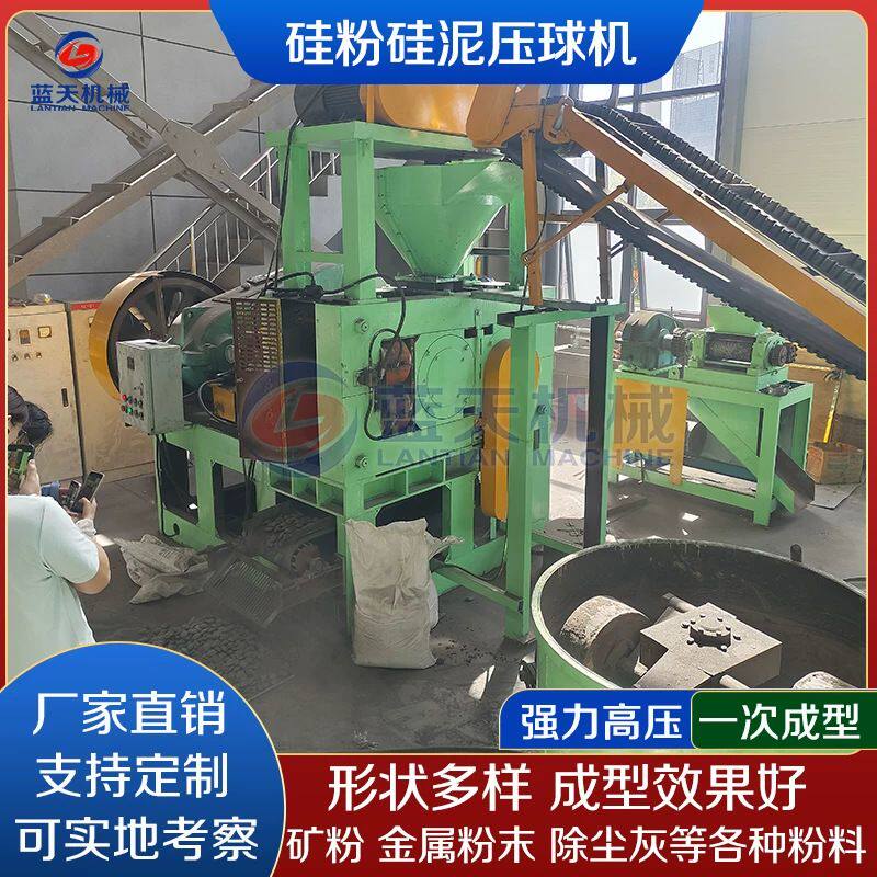 硅粉硅泥压球机 大型滑石粉玉石粉球形成型机 污泥褐煤粉压球设备
