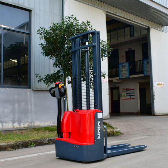 MiMA米玛步行式托盘堆高车 MBD12 MBD15电瓶叉车堆垛搬运车北京