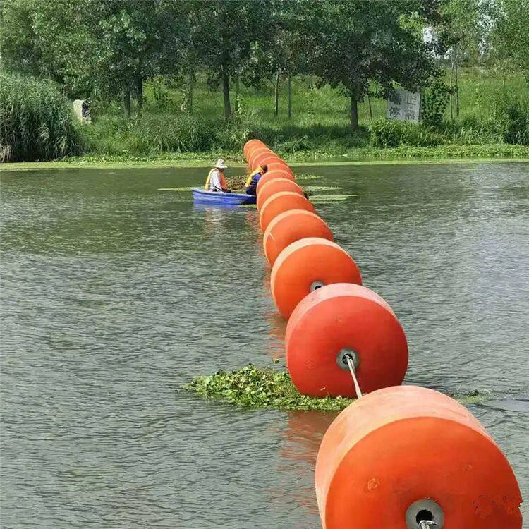 处理水面垃圾污染物塑料浮桶 前方水域禁止驶入浮体 滚塑加工
