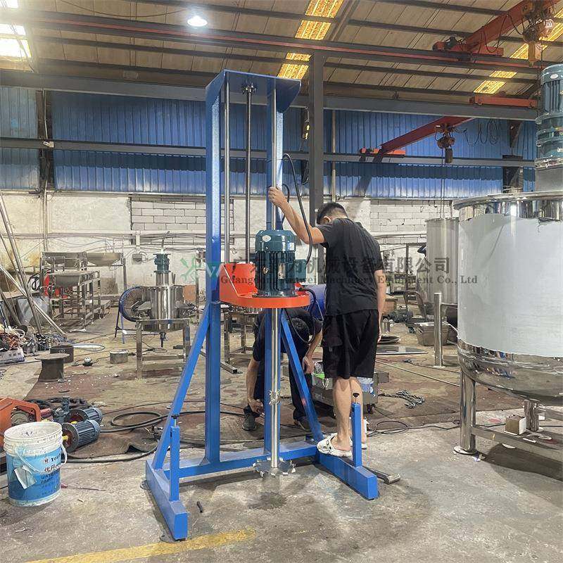 广东电动升降涂料颜料液体搅拌机 树脂油墨剪切混合机 带调速定时
