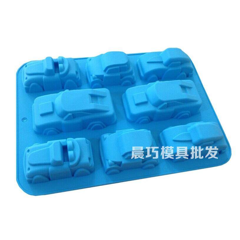 DIY硅胶蛋糕模具 卡通模 可爱小汽车模具 手工皂磨具 跑车模型