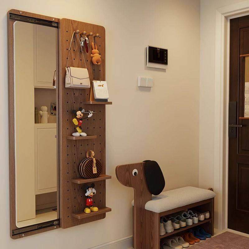 洞洞板穿衣镜隐形可关闭推拉全身镜壁挂式家用玄关挂墙大试衣镜子,家居饰品,现代装饰画,淘宝优惠券,粉丝福利购,淘宝优惠卷