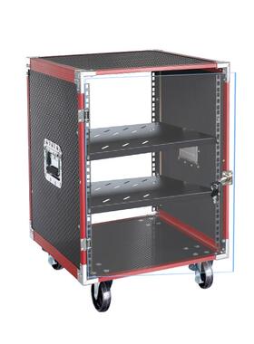 16U功放机柜家用10U航空箱音响设备机箱户外移动音响12U设备机架