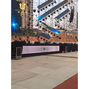 户外演唱会舞台灯光配置全频音箱线阵厂家供应 舞台演出音响套装