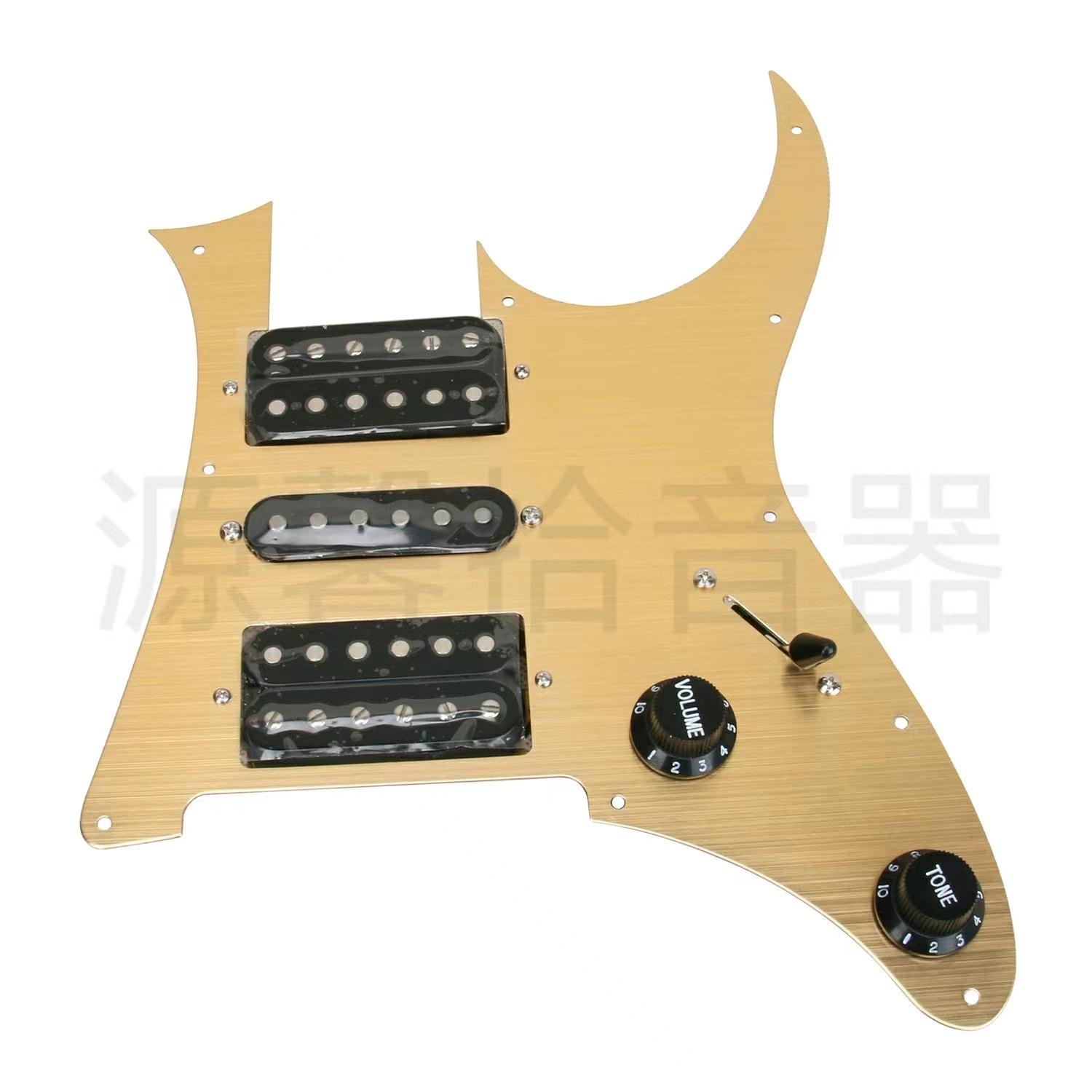 源馨 ST双单双电吉他护板前盖板线路总成黄色面板拾音器厂家