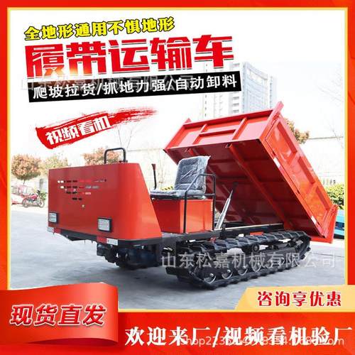 隧道基建工程矿用自卸车 地形育苗机搬运车 多种山地履带式运输车