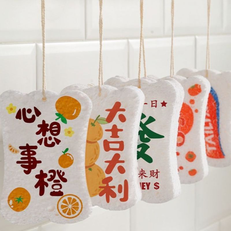 压缩木浆棉碗海绵刷锅多功能百洁布吸水不沾油魔力擦耐用款家用