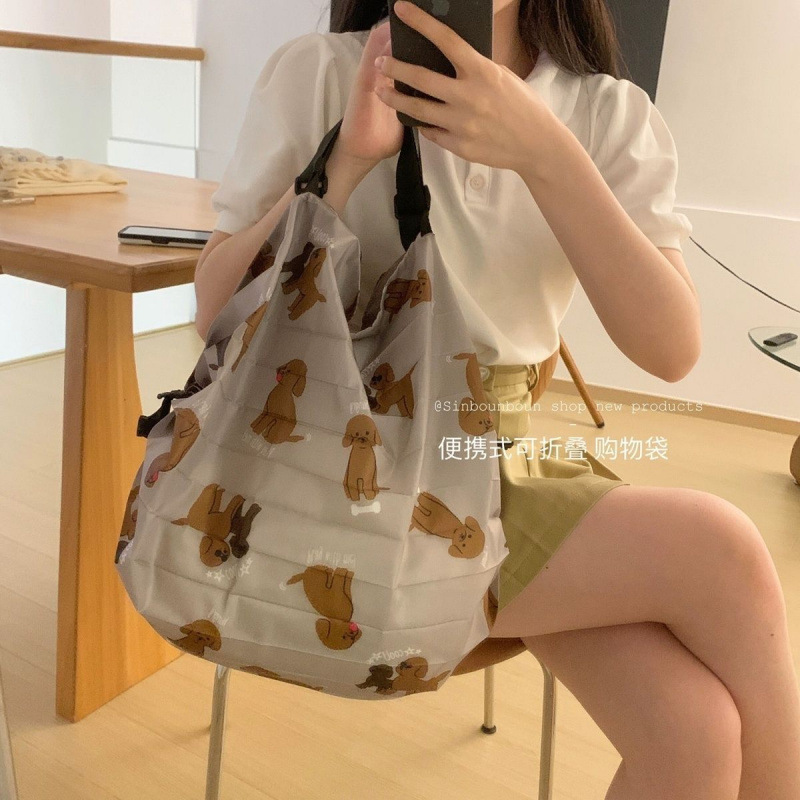 折叠购物袋旅行超轻袋手提收纳袋大容量防水超大买菜包布袋子s