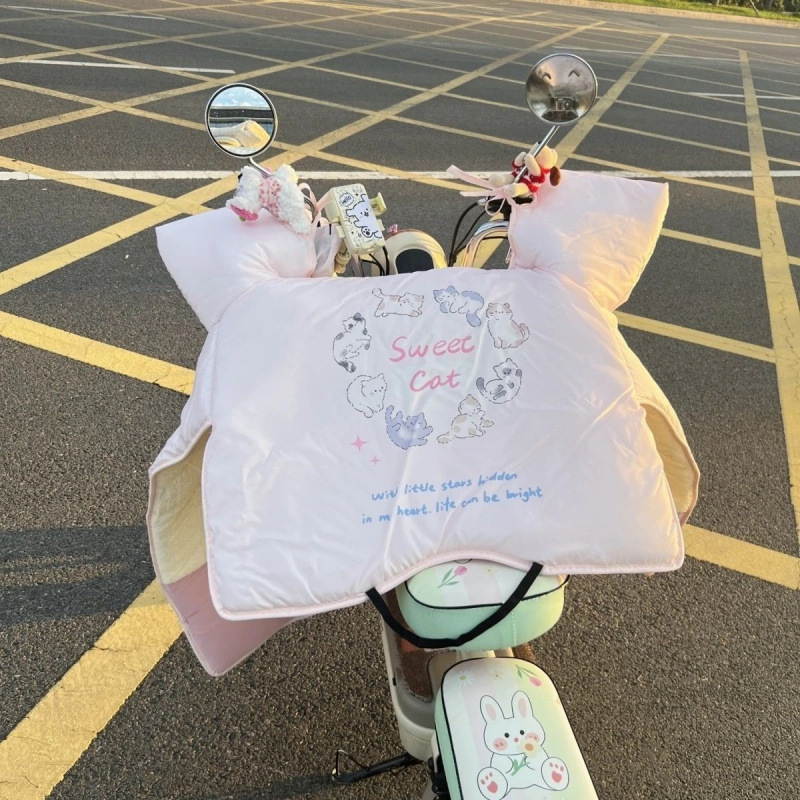 电动车挡风冬季新款加绒加厚防水