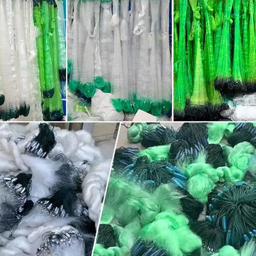 栏网河鱼网渔具黏网丝网单层浮网