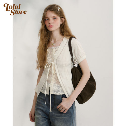 LO「云间芍药」假二件短