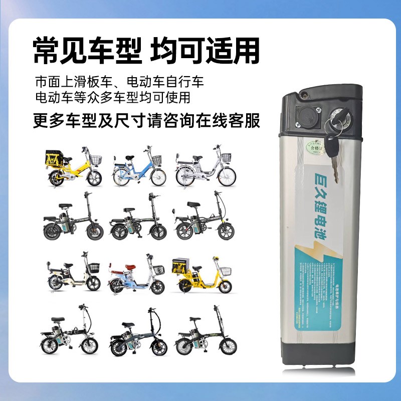 折叠车48V12AH20AH30AH大容量电池代驾车外卖锂电池通用