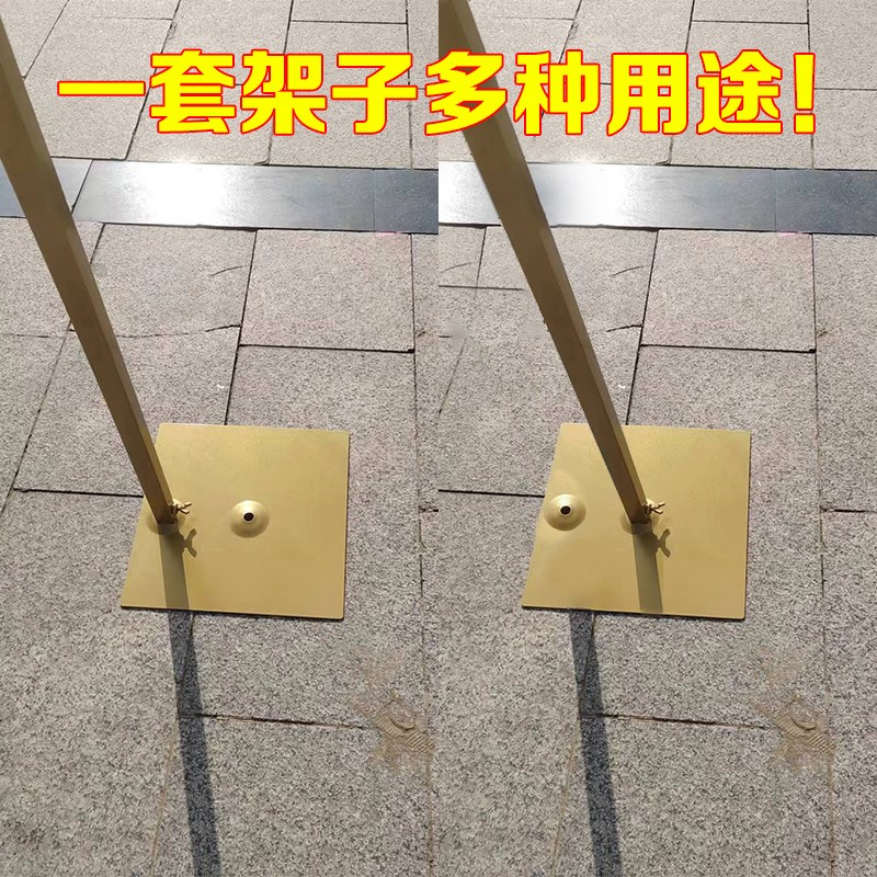 婚庆道具背景架可伸缩kt板支架展架加粗加厚海报架子立式纱幔架