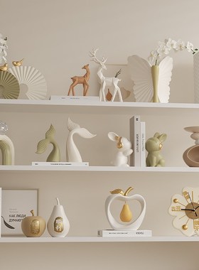 奶油风装饰摆件展示柜样板房客厅电视柜酒柜餐边柜高级感乔迁新居