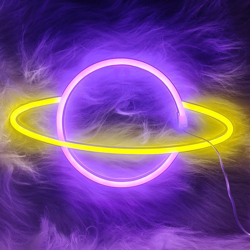 跨境供货LED星球霓虹灯火箭外星人悬挂装饰灯电池USB两用氛围灯,节庆用品/礼品,装饰灯,淘宝优惠券,粉丝福利购,淘宝优惠卷