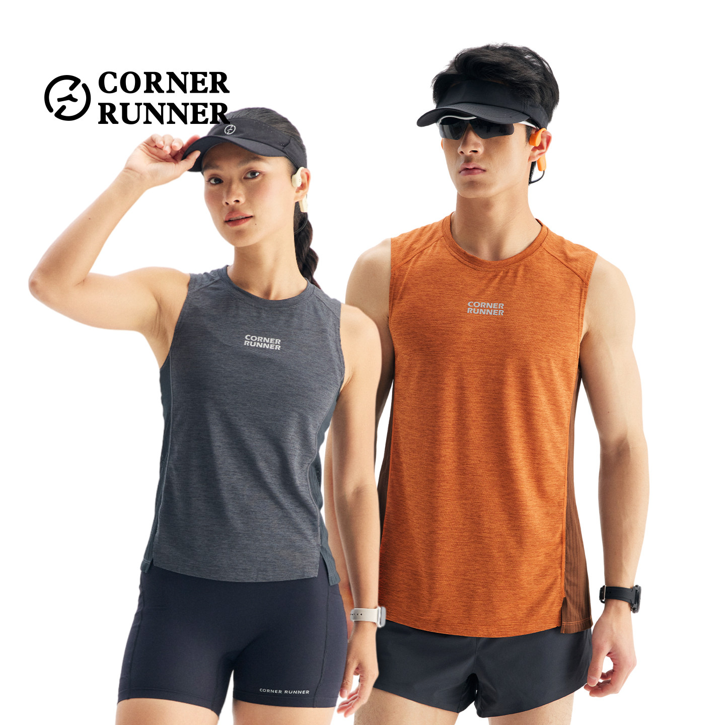 CornerRunner 训练跑步背心男速干T恤导汗运动散热越野跑健身女
