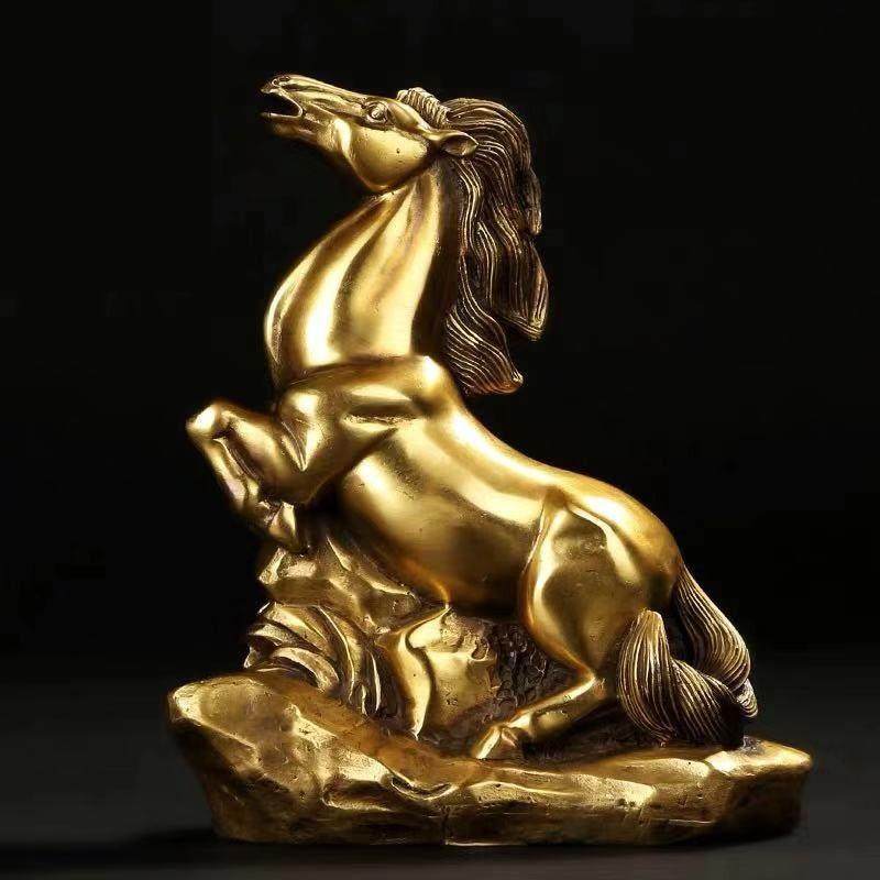 纯铜马摆件十二生肖马聚宝盆马到成功家居客厅办公室唐马装饰品,家居饰品,装饰摆件,淘宝优惠券,粉丝福利购,淘宝优惠卷