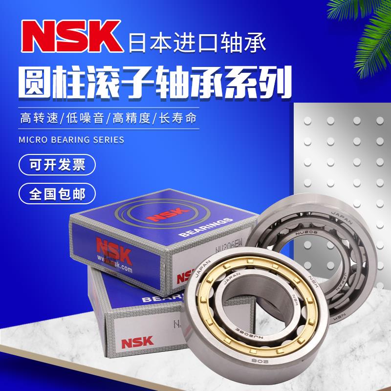 进口NSK圆柱滚子轴承NU NJ N303 304 305 306 307 308 309 310EM