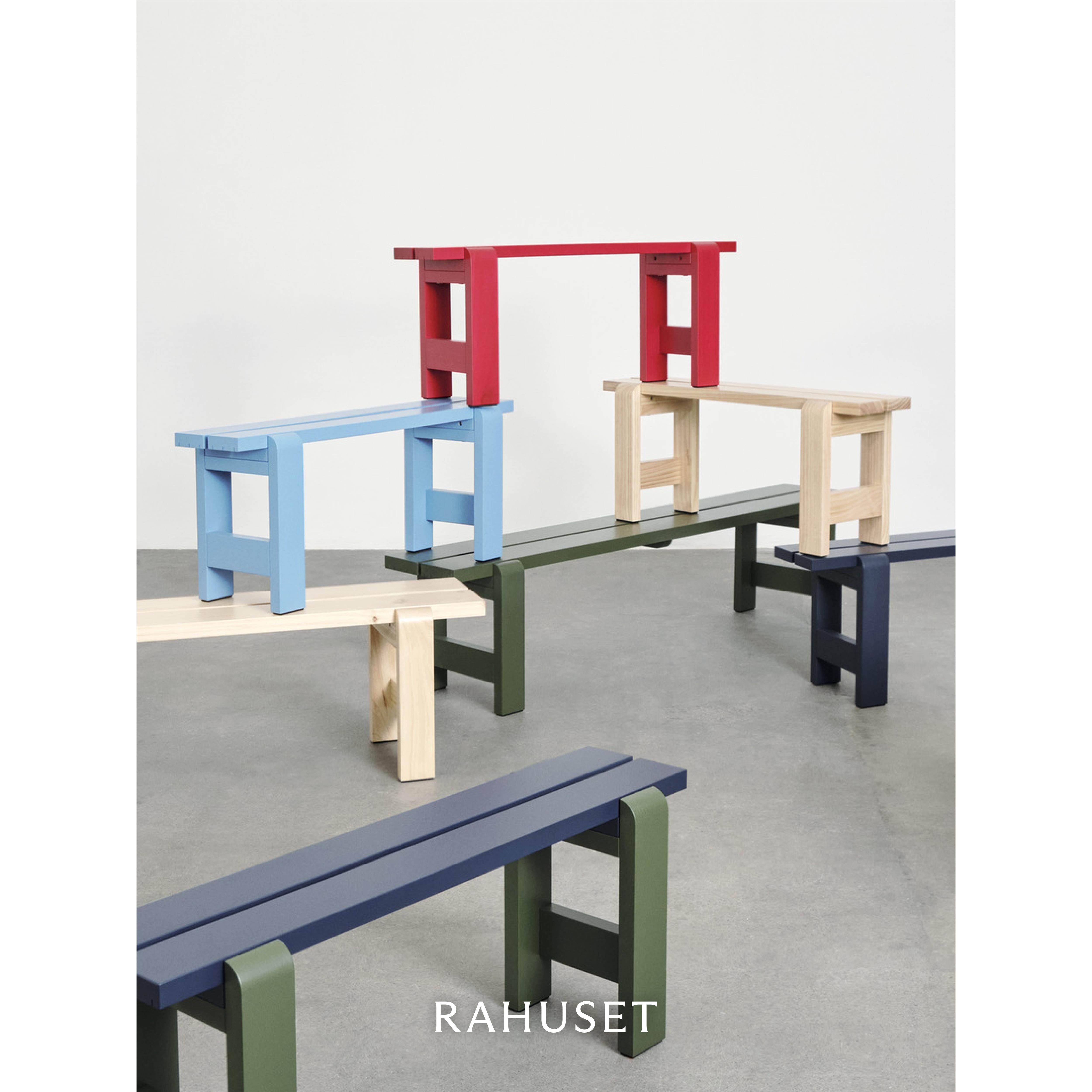 Rahuset Weekday Hay 户外实木桌椅实木长凳北欧现代简约