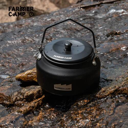 Farmer Camp户外烧水壶 露营煮水泡茶饮具手冲咖啡含壶嘴铝制茶壶