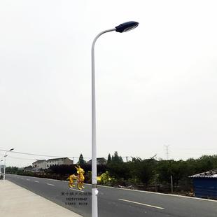 定制6米led路灯新农村户外7米自弯臂A字臂海螺臂路灯杆8m道路灯