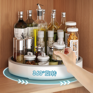 厨房置物架台面旋转调料架调味瓶罐家用放油盐酱醋用品大全收纳架