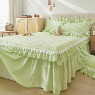床罩床裙款 通用 单件2024新款 A类加厚公主风遮丑床垫套床围裙四季