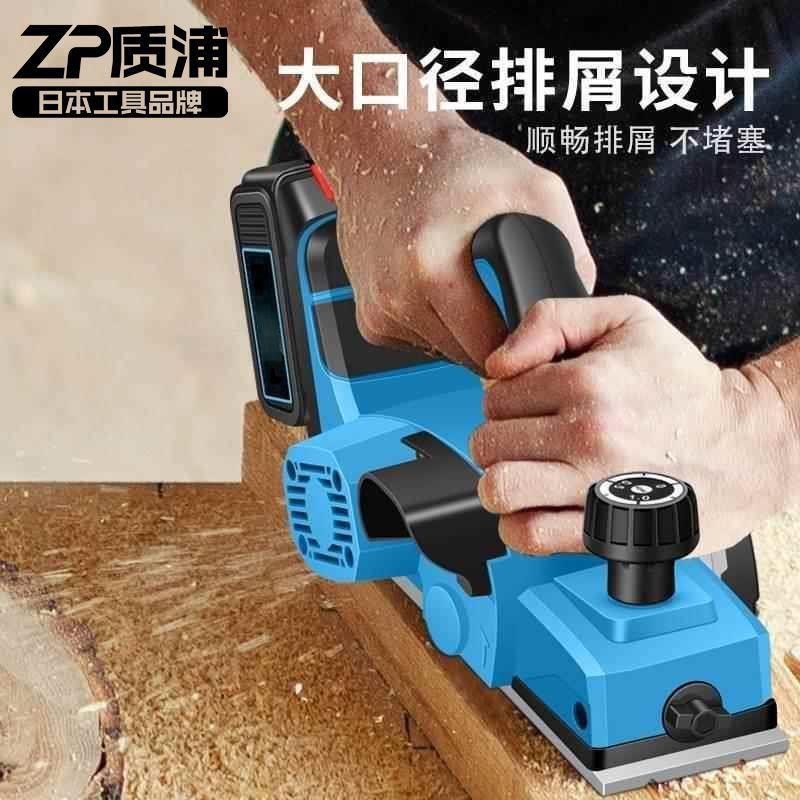 锂电木工手提台式多功能电刨子充电电刨机小型家用木工台刨压刨机