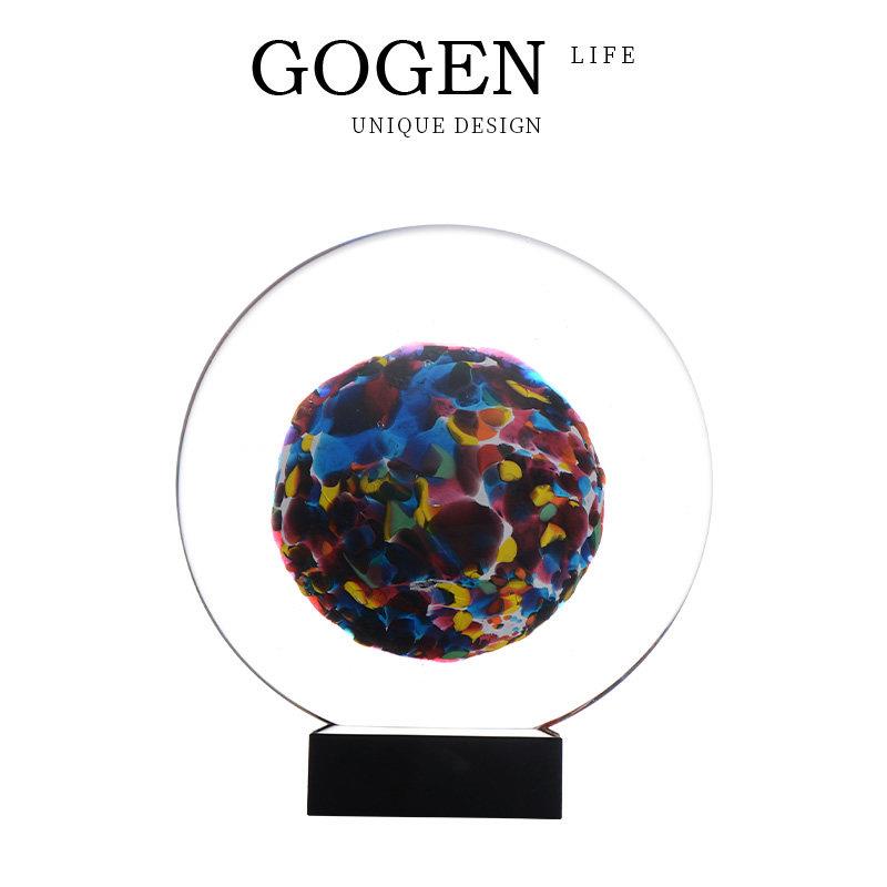 GOGEN. 高艮·行星抽象琉璃摆件 轻奢玻璃艺术装饰客厅玄关摆设