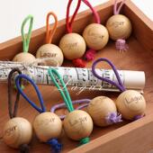 婴儿能触达 可当挂件」一份6颗不重覆 安心木料「天然防蛀香樟球