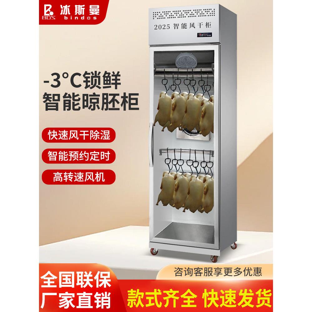 冰人智能鸭烘干柜商用烤鹅烤培根烤鸭风干柜保鲜除湿胚胎烘干柜