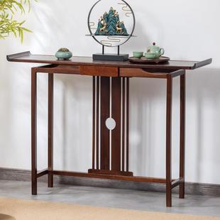 实木玄关桌中式玄关台端景柜靠墙家用窄条佛台长条几香案条案供桌