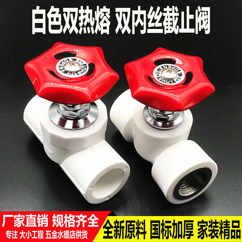 ppr截止阀水管开关20 25 32 4分双内丝阀门不锈钢止水阀闸阀配件